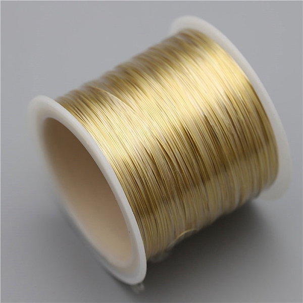 PandaHall Copper Wire, Round, for Jewelry Making, Light Gold, 29 Gauge(0.3mm), 0.3mm, 100M/roll Copper Round
PandaHall Copper Wire, Round, for Jewelry Making, Light Gold, 29 Gauge(0.3mm), 0.3mm, 100M/roll Copper Round