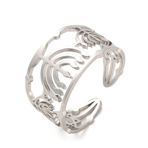 PandaHall 304 Stainless Steel Open Cuff Rings, Stainless Steel Color, Inner Diameter: 18.2mm 304 Stainless Steel
PandaHall 304 Stainless Steel Open Cuff Rings, Stainless Steel Color, Inner Diameter: 18.2mm 304 Stainless Steel