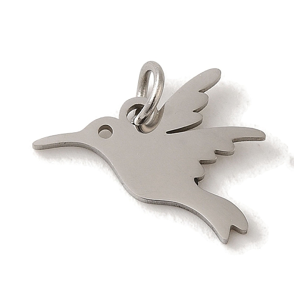 PandaHall 201 Stainless Steel Charms, with Jump Rings, Laser Cut, Bird Charm, Stainless Steel Color, 13x15x1mm, Hole: 3mm 201 Stainless...
PandaHall 201 Stainless Steel Charms, with Jump Rings, Laser Cut, Bird Charm, Stainless Steel Color, 13x15x1mm, Hole: 3mm 201 Stainless...