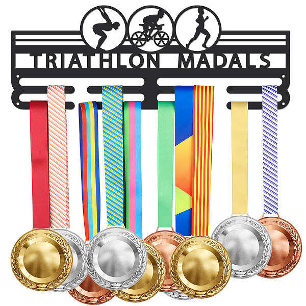 PandaHall Iron Medal Holder Frame, Medals Display Hanger Rack, 2 Lines, with Screws, Rectangle with Word Thiathlon Medals, Sports Themed...
PandaHall Iron Medal Holder Frame, Medals Display Hanger Rack, 2 Lines, with Screws, Rectangle with Word Thiathlon Medals, Sports Themed...