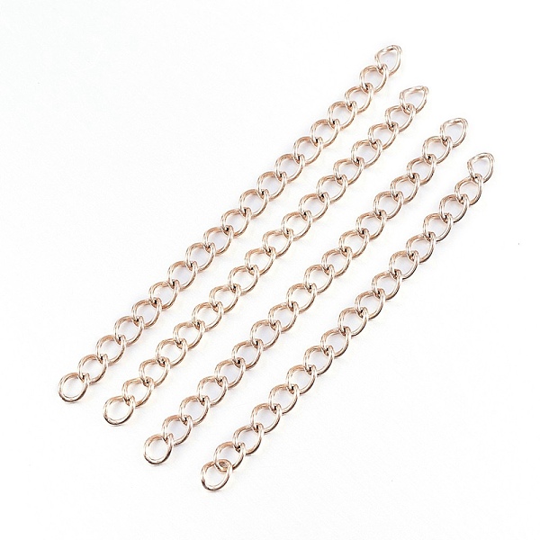 PandaHall Ion Plating(IP) 304 Stainless Steel Curb Chains Extender, Rose Gold, 25mm, Link: 3x1.6x0.4mm 304 Stainless Steel
PandaHall Ion Plating(IP) 304 Stainless Steel Curb Chains Extender, Rose Gold, 25mm, Link: 3x1.6x0.4mm 304 Stainless Steel
