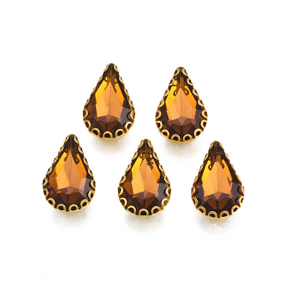 PandaHall Sew on Rhinestone, Transparent Glass Rhinestones, with Iron Prong Settings, Faceted, Teardrop, Chocolate, 13.5x8.5x5mm, Hole..., Brown
PandaHall Sew on Rhinestone, Transparent Glass Rhinestones, with Iron Prong Settings, Faceted, Teardrop, Chocolate, 13.5x8.5x5mm, Hole..., Brown