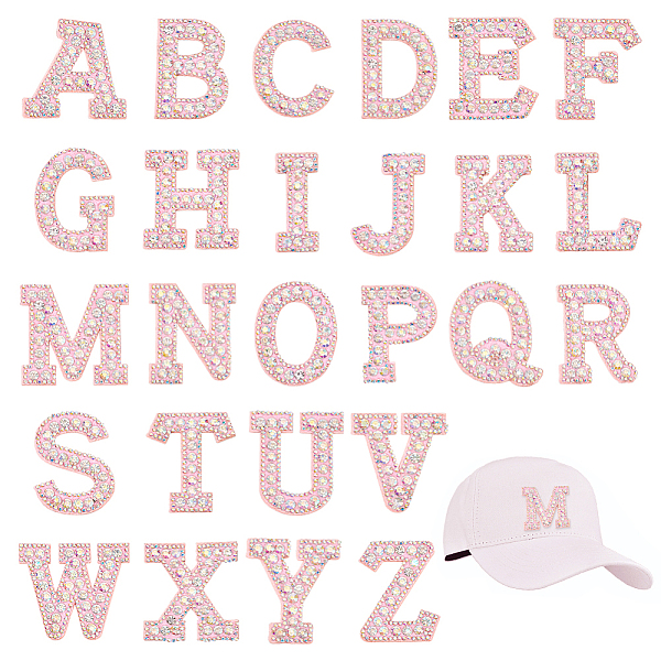 PandaHall 26 Pcs A-Z Letter Glass Rhinestone Patches, Light Pink Glitter Alphabet Applique Rhinestone English Letter Sew On Patch for DIY...
PandaHall 26 Pcs A-Z Letter Glass Rhinestone Patches, Light Pink Glitter Alphabet Applique Rhinestone English Letter Sew On Patch for DIY...