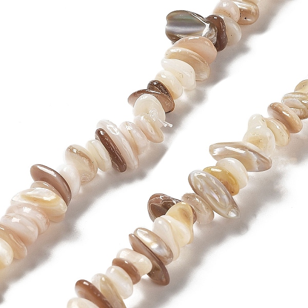 PandaHall Natural Freshwater Shell Beads Strands, Chip, Old Lace, 1~8x5~17x5~8mm, Hole: 0.9~1mm, 30.31~31.50''(77~80cm) Freshwater Shell...
PandaHall Natural Freshwater Shell Beads Strands, Chip, Old Lace, 1~8x5~17x5~8mm, Hole: 0.9~1mm, 30.31~31.50''(77~80cm) Freshwater Shell...