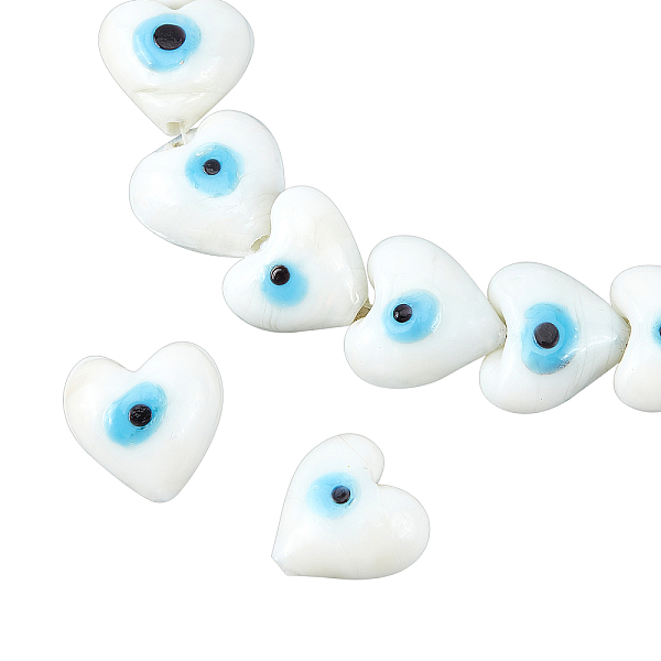 PandaHall 2 Strands Heart Evil Eye Lampwork Beads Strands, White, 15x15x9mm, Hole: 2mm, about 24pcs/strand, 11.40 inch(28.95cm) Lampwork...
PandaHall 2 Strands Heart Evil Eye Lampwork Beads Strands, White, 15x15x9mm, Hole: 2mm, about 24pcs/strand, 11.40 inch(28.95cm) Lampwork...