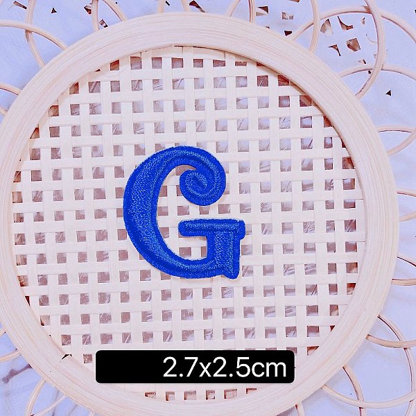 PandaHall Computerized Embroidery Cloth Self Adhesive Patches, Stick on Patch, Costume Accessories, Letter, Blue, G:27x25mm Cloth Letter...
PandaHall Computerized Embroidery Cloth Self Adhesive Patches, Stick on Patch, Costume Accessories, Letter, Blue, G:27x25mm Cloth Letter...