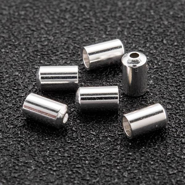 PandaHall Brass Cord End, End Caps Long-Lasting Plated, Column, 925 Sterling Silver Plated, 5x3mm, Hole: 1mm, Inner Diameter: 1.5mm Brass
PandaHall Brass Cord End, End Caps Long-Lasting Plated, Column, 925 Sterling Silver Plated, 5x3mm, Hole: 1mm, Inner Diameter: 1.5mm Brass