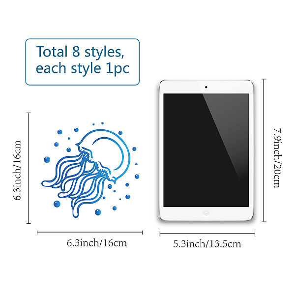 PandaHall GORGECRAFT 8 Styles Sea Animal Window Decals Static Sea Turtles Glass Sliding Door Sticker Clings Non Adhesive Vinyl Film Ocean...
PandaHall GORGECRAFT 8 Styles Sea Animal Window Decals Static Sea Turtles Glass Sliding Door Sticker Clings Non Adhesive Vinyl Film Ocean...