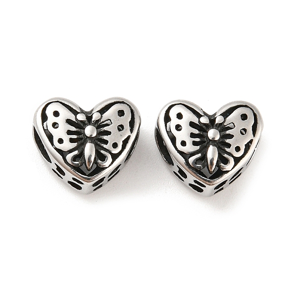 PandaHall 316 Surgical Stainless Steel Beads, Butterfly, Antique Silver, 10x12x7mm, Hole: 4mm 316 Surgical Stainless Steel Butterfly
PandaHall 316 Surgical Stainless Steel Beads, Butterfly, Antique Silver, 10x12x7mm, Hole: 4mm 316 Surgical Stainless Steel Butterfly