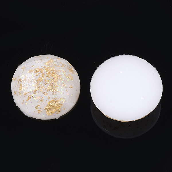 PandaHall Resin Cabochons, with Glitter Powder & Foil, Faceted, Dome/Half Round, Gold, 14.5~15x5mm Resin Half Round Gold
PandaHall Resin Cabochons, with Glitter Powder & Foil, Faceted, Dome/Half Round, Gold, 14.5~15x5mm Resin Half Round Gold