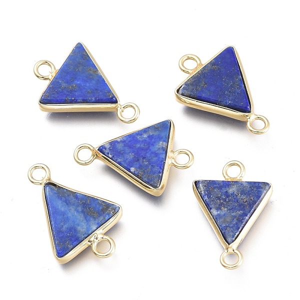PandaHall Natural Lapis Lazuli Links Connectors, with Real 18K Gold Plated Brass Findings, Triangle, 19x12.5x3.5mm, Hole: 2mm Lapis Lazuli...
PandaHall Natural Lapis Lazuli Links Connectors, with Real 18K Gold Plated Brass Findings, Triangle, 19x12.5x3.5mm, Hole: 2mm Lapis Lazuli...
