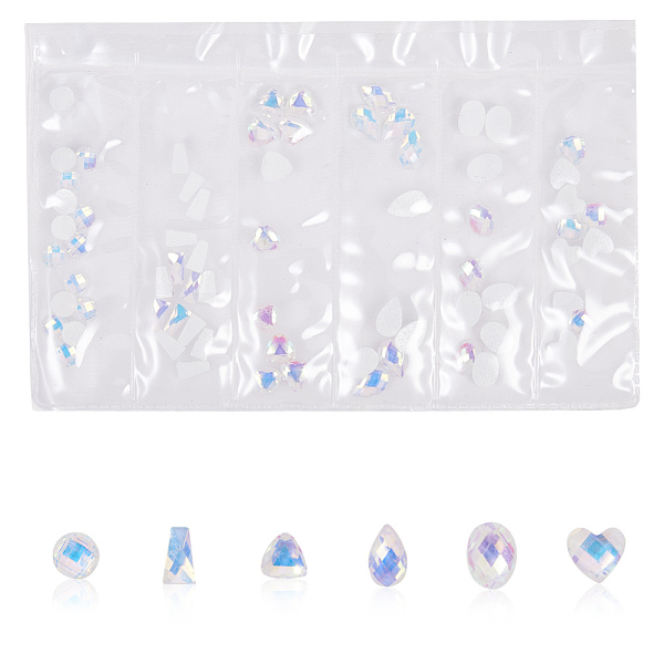 PandaHall Resin Rhinestone Nail Art Decoration Accessories, Mixed Shape, Clear AB, 5~8x3.5~6x2~2.5mm, about 60pcs/bag Resin Mixed Shapes..., White
PandaHall Resin Rhinestone Nail Art Decoration Accessories, Mixed Shape, Clear AB, 5~8x3.5~6x2~2.5mm, about 60pcs/bag Resin Mixed Shapes..., White
