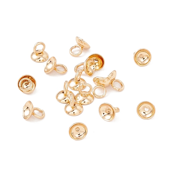PandaHall 304 Stainless Steel Bead Cap Pendant Bails, for Globe Glass Bubble Cover Pendant Making, Half Round, Real 18K Gold Plated, 4x4mm...
PandaHall 304 Stainless Steel Bead Cap Pendant Bails, for Globe Glass Bubble Cover Pendant Making, Half Round, Real 18K Gold Plated, 4x4mm...