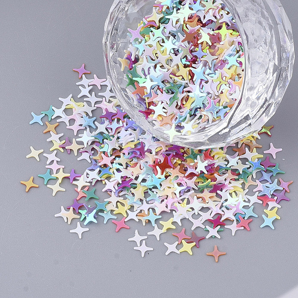 PandaHall Ornament Accessories, PVC Plastic Paillette/Sequins Beads, No Hole/Undrilled Beads,Star, Mixed Color, 4x4x0.4mm, about 1600pcs/bag..., Multicolor
PandaHall Ornament Accessories, PVC Plastic Paillette/Sequins Beads, No Hole/Undrilled Beads,Star, Mixed Color, 4x4x0.4mm, about 1600pcs/bag..., Multicolor