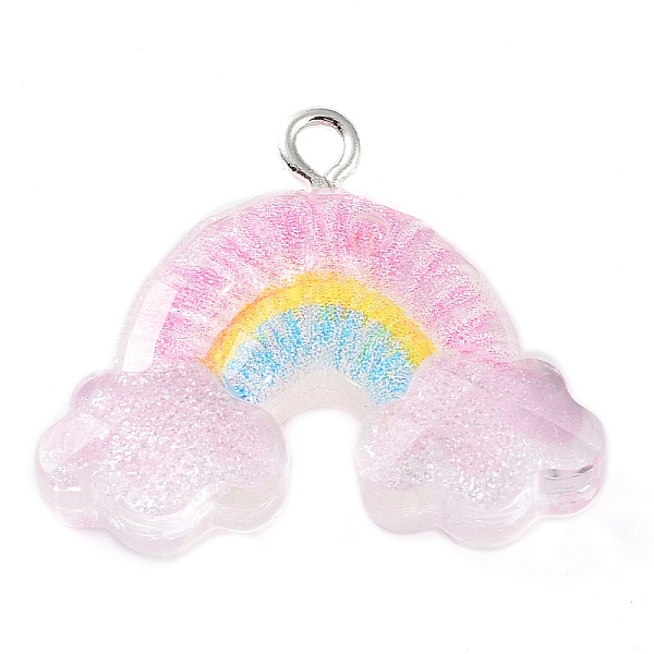 PandaHall Translucent Resin Pendants, Glitter Charms with Platinum Tone Iron Loops, Rainbow, 20.5x25x7.5mm, Hole: 2mm Iron+Resin Rainbow
PandaHall Translucent Resin Pendants, Glitter Charms with Platinum Tone Iron Loops, Rainbow, 20.5x25x7.5mm, Hole: 2mm Iron+Resin Rainbow