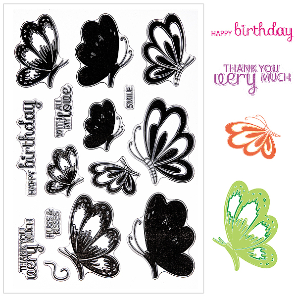 PandaHall Clear Silicone Stamps, for DIY Scrapbooking, Photo Album Decorative, Cards Making, Butterfly, 110x160x3mm Silicone Butterfly
PandaHall Clear Silicone Stamps, for DIY Scrapbooking, Photo Album Decorative, Cards Making, Butterfly, 110x160x3mm Silicone Butterfly