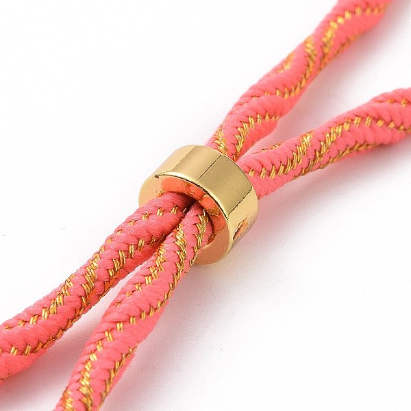 PandaHall Nylon Cord Silder Bracelets, for Connector Charm Bracelet Making, with Rack Plating Golden Brass Findings, Long-Lasting Plated...
PandaHall Nylon Cord Silder Bracelets, for Connector Charm Bracelet Making, with Rack Plating Golden Brass Findings, Long-Lasting Plated...