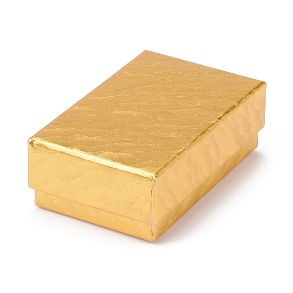PandaHall Cardboard Gift Box Jewelry Boxes, for Necklace, Bracelets, with Black Sponge Inside, Rectangle, Gold, 8.3x5.2x2.9cm Paper...
PandaHall Cardboard Gift Box Jewelry Boxes, for Necklace, Bracelets, with Black Sponge Inside, Rectangle, Gold, 8.3x5.2x2.9cm Paper...