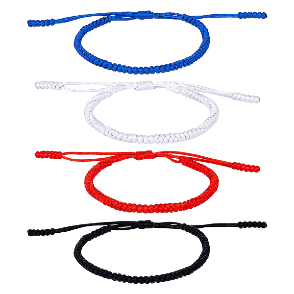 PandaHall FIBLOOM 4Pcs 4 Colors Adjustable Nylon Braided Cord Bracelets Set, Mixed Color, Inner Diameter: 2~3-5/8 inch(5.2~9.2cm), 1pc/color..., Multicolor
PandaHall FIBLOOM 4Pcs 4 Colors Adjustable Nylon Braided Cord Bracelets Set, Mixed Color, Inner Diameter: 2~3-5/8 inch(5.2~9.2cm), 1pc/color..., Multicolor