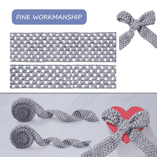 PandaHall 2 Rolls 2 Sizes Polyester Elastic Ribbon, for Hair Band Making, Gray, 1roll/style Elastic Fibre Flat Gray
PandaHall 2 Rolls 2 Sizes Polyester Elastic Ribbon, for Hair Band Making, Gray, 1roll/style Elastic Fibre Flat Gray