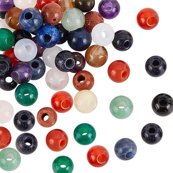 PandaHall OLYCRAFT 50 Pcs 6mm Natural Stone Beads Round Loose Gemstones 2mm Hole Beads Assorted Large Hole Stones for DIY Necklace Charm...
PandaHall OLYCRAFT 50 Pcs 6mm Natural Stone Beads Round Loose Gemstones 2mm Hole Beads Assorted Large Hole Stones for DIY Necklace Charm...