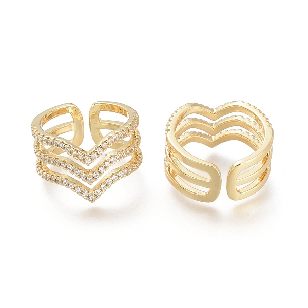 PandaHall Brass Micro Pave Clear Cubic Zirconia Cuff Rings, Open Rings, Heart, Golden, Size 5, Inner Diameter: 16mm Brass+Cubic Zirconia...
PandaHall Brass Micro Pave Clear Cubic Zirconia Cuff Rings, Open Rings, Heart, Golden, Size 5, Inner Diameter: 16mm Brass+Cubic Zirconia...