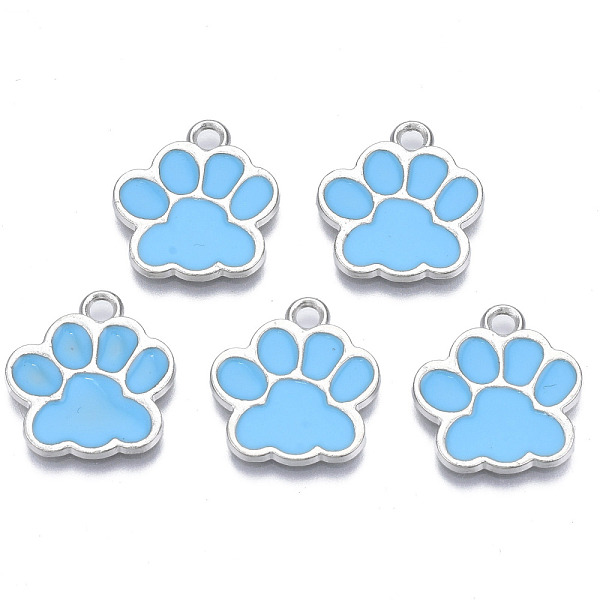 PandaHall Alloy Enamel Pendants, Cadmium Free & Lead Free, Dog Paw Prints, Deep Sky Blue, 17.5x16x1.5mm, Hole: 2mm Alloy+Enamel Paw Print
PandaHall Alloy Enamel Pendants, Cadmium Free & Lead Free, Dog Paw Prints, Deep Sky Blue, 17.5x16x1.5mm, Hole: 2mm Alloy+Enamel Paw Print