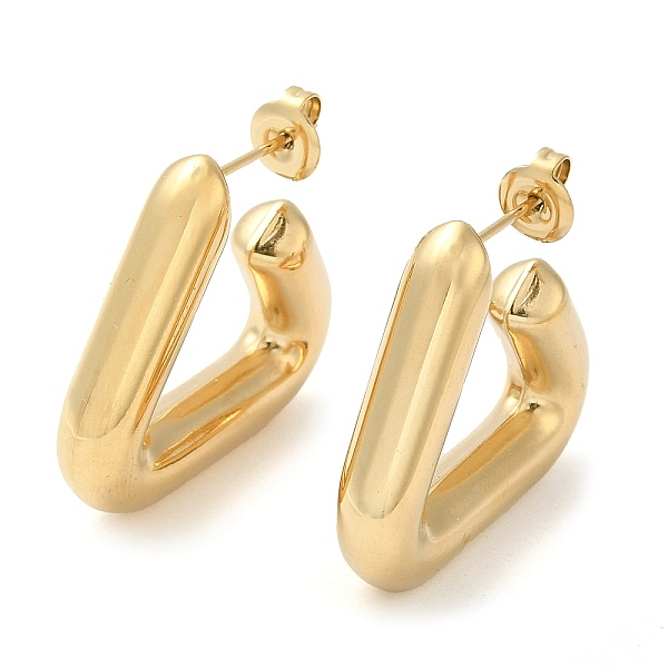 PandaHall Ion Plating(IP) 304 Stainless Steel Triangle Stud Earrings, Half Hoop Earrings, Real 14K Gold Plated, 29x6mm 304 Stainless Steel...
PandaHall Ion Plating(IP) 304 Stainless Steel Triangle Stud Earrings, Half Hoop Earrings, Real 14K Gold Plated, 29x6mm 304 Stainless Steel...