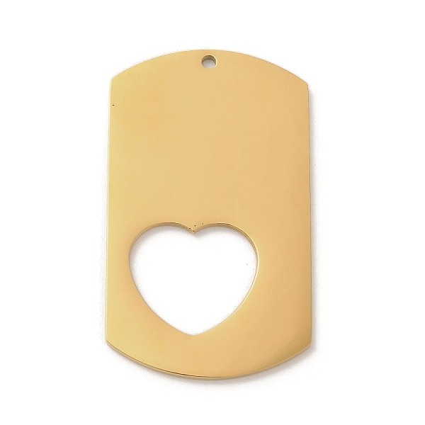 PandaHall Ion Plating(IP) 304 Stainless Steel Pendants, Real 18K Gold Plated, Rectangle Charm, Laser Cut, Heart, 50x29x1.5mm, Hole: 2mm 304...
PandaHall Ion Plating(IP) 304 Stainless Steel Pendants, Real 18K Gold Plated, Rectangle Charm, Laser Cut, Heart, 50x29x1.5mm, Hole: 2mm 304...