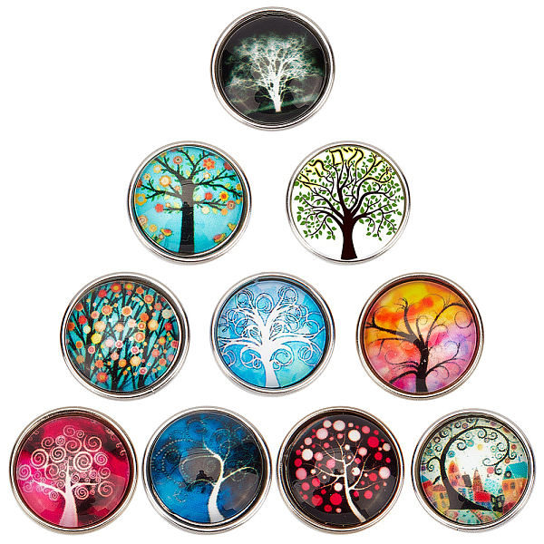 PandaHall SUNNYCLUE 30pcs 10 color Platinum Plated Brass Glass Flat Round with Tree Jewelry Snap Buttons, Cadmium Free & Nickel Free & Lead..., Multicolor
PandaHall SUNNYCLUE 30pcs 10 color Platinum Plated Brass Glass Flat Round with Tree Jewelry Snap Buttons, Cadmium Free & Nickel Free & Lead..., Multicolor