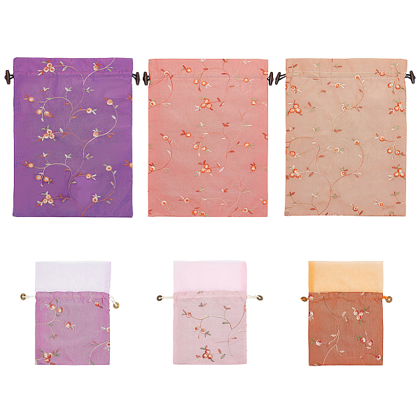 PandaHall 6Pcs 6 Styles Linen & Silk Cloth Embroidery Flower Storage Bags, Drawstring Pouches Packaging Bag, Rectangle, Mixed Color..., Multicolor
PandaHall 6Pcs 6 Styles Linen & Silk Cloth Embroidery Flower Storage Bags, Drawstring Pouches Packaging Bag, Rectangle, Mixed Color..., Multicolor