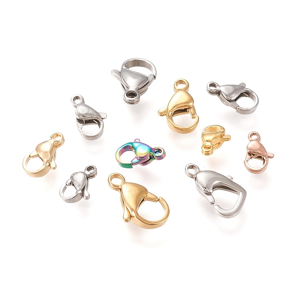 PandaHall Stainless Steel Lobster Claw Clasps, Mixed Color, 9~15x6~8.5x3~4mm, Hole: 1~1.8mm Stainless Steel Others
PandaHall Stainless Steel Lobster Claw Clasps, Mixed Color, 9~15x6~8.5x3~4mm, Hole: 1~1.8mm Stainless Steel Others