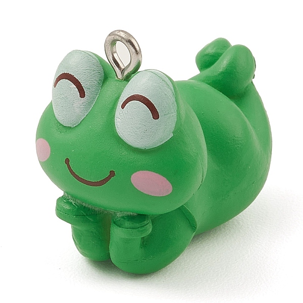 PandaHall Platic Pendants, with Platinum Tone Iron Loops, Frog Charm, Lime Green, 22x16.5x26.5mm, Hole: 2mm Plastic Frog
PandaHall Platic Pendants, with Platinum Tone Iron Loops, Frog Charm, Lime Green, 22x16.5x26.5mm, Hole: 2mm Plastic Frog