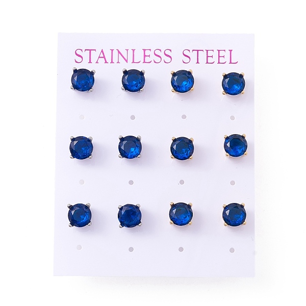 PandaHall 6 Pairs Cubic Zirconia Flat Round Stud Earrings, 304 Stainless Steel Jewelry for Women, Mixed Color, Medium Blue, 7mm, Pin: 0.7mm...
PandaHall 6 Pairs Cubic Zirconia Flat Round Stud Earrings, 304 Stainless Steel Jewelry for Women, Mixed Color, Medium Blue, 7mm, Pin: 0.7mm...