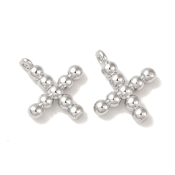 PandaHall Brass Pendants, Letter Charms, Platinum, 9x10x2mm, Hole: 1mm Brass Letter X
PandaHall Brass Pendants, Letter Charms, Platinum, 9x10x2mm, Hole: 1mm Brass Letter X