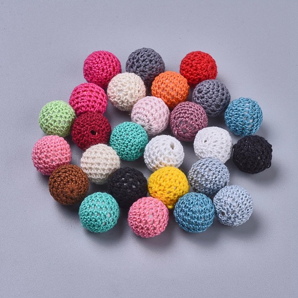 PandaHall Handmade Beads, Acrylic covered with Wool, Round, Mixed Color, Size: about 21mm in diameter Wool Round Multicolor
PandaHall Handmade Beads, Acrylic covered with Wool, Round, Mixed Color, Size: about 21mm in diameter Wool Round Multicolor