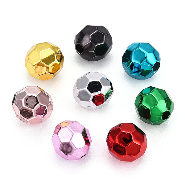 PandaHall UV Plating Acrylic Beads, Ball, Mixed Color, 9.5x9.5mm, Hole: 2mm Acrylic Round Multicolor
PandaHall UV Plating Acrylic Beads, Ball, Mixed Color, 9.5x9.5mm, Hole: 2mm Acrylic Round Multicolor