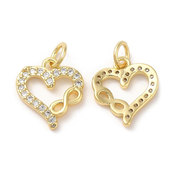 PandaHall Eco-Friendly Brass Micro Pave Cubic Zirconia Pendants, with Jump Ring, Lead Free & Cadmium Free, Heart with Infinity, Real 18K..., Clear
PandaHall Eco-Friendly Brass Micro Pave Cubic Zirconia Pendants, with Jump Ring, Lead Free & Cadmium Free, Heart with Infinity, Real 18K..., Clear