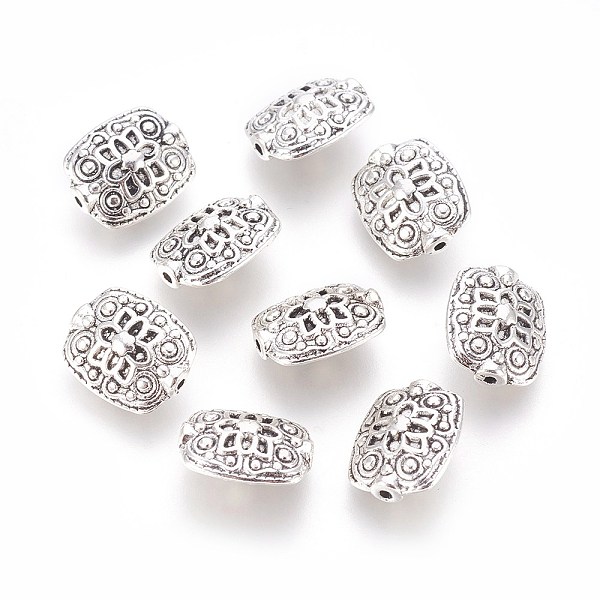 PandaHall Tibetan Style Alloy Beads, Lead Free & Cadmium Free, Rectangle, Antique Silver, about 11mm wide, 13mm long, 6.5mm thick, hole...
PandaHall Tibetan Style Alloy Beads, Lead Free & Cadmium Free, Rectangle, Antique Silver, about 11mm wide, 13mm long, 6.5mm thick, hole...
