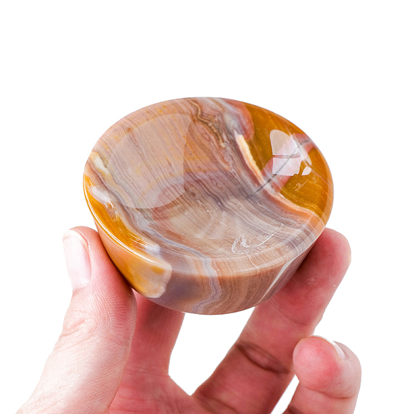 PandaHall Natural Banded Agate Home Display Decorations, Bowl Shaped, 50~54x14~16mm Banded Agate Tableware
PandaHall Natural Banded Agate Home Display Decorations, Bowl Shaped, 50~54x14~16mm Banded Agate Tableware