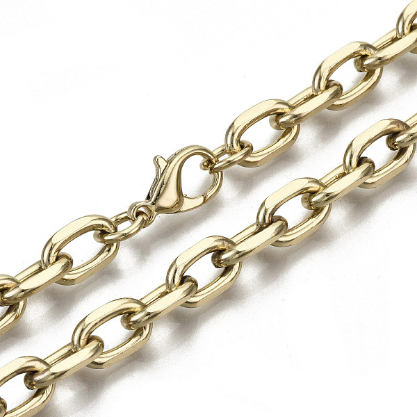 PandaHall Iron Cable Chains Necklace Making, with Brass Lobster Clasps, Unwelded, Light Gold, 24.21 inch(61.5cm) long, Link: 11x7x2mm, Jump...
PandaHall Iron Cable Chains Necklace Making, with Brass Lobster Clasps, Unwelded, Light Gold, 24.21 inch(61.5cm) long, Link: 11x7x2mm, Jump...