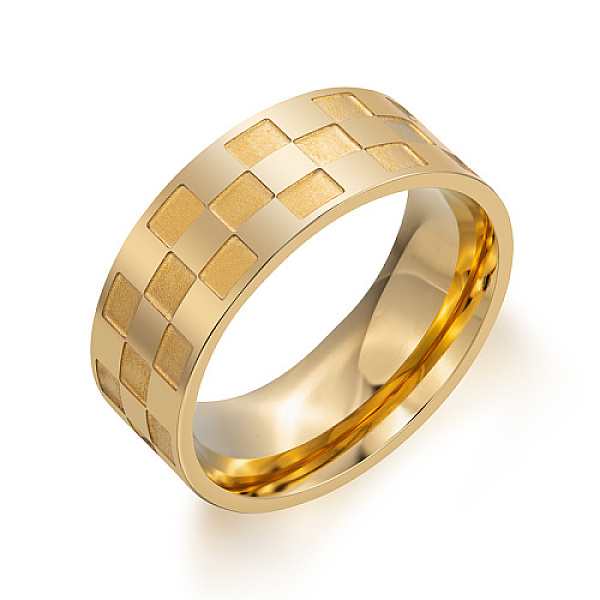 PandaHall Stainless Steel Finger Rings, Rectangle Pattern, Golden, US Size 7(17.3mm) Stainless Steel Rectangle
PandaHall Stainless Steel Finger Rings, Rectangle Pattern, Golden, US Size 7(17.3mm) Stainless Steel Rectangle