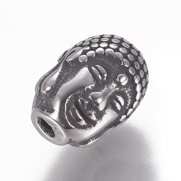 PandaHall 304 Stainless Steel Beads, Buddha Head, Double-Faced, Antique Silver, 9.5x7x7.5mm, Hole: 1.6mm 304 Stainless Steel Human
PandaHall 304 Stainless Steel Beads, Buddha Head, Double-Faced, Antique Silver, 9.5x7x7.5mm, Hole: 1.6mm 304 Stainless Steel Human