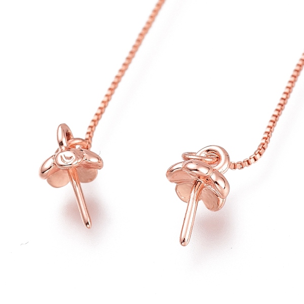 PandaHall Brass Stud Earring Findings, Ear Thread, with Box Chains and Pinch Bail, for Half Drilled Bead, Rose Gold, 109mm, Pin: 0.8mm Brass...
PandaHall Brass Stud Earring Findings, Ear Thread, with Box Chains and Pinch Bail, for Half Drilled Bead, Rose Gold, 109mm, Pin: 0.8mm Brass...