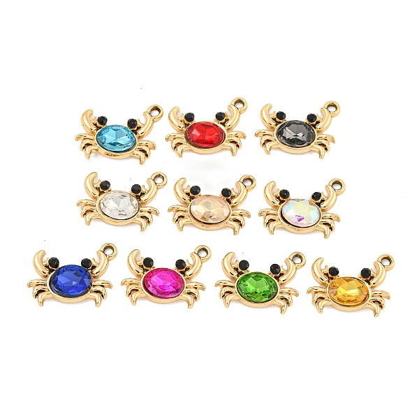 PandaHall UV Plating Alloy Pendants, with Glass, Crab, Mixed Color, 14.5x18.5x4mm, Hole: 1.6mm Alloy+Glass Crab Multicolor
PandaHall UV Plating Alloy Pendants, with Glass, Crab, Mixed Color, 14.5x18.5x4mm, Hole: 1.6mm Alloy+Glass Crab Multicolor