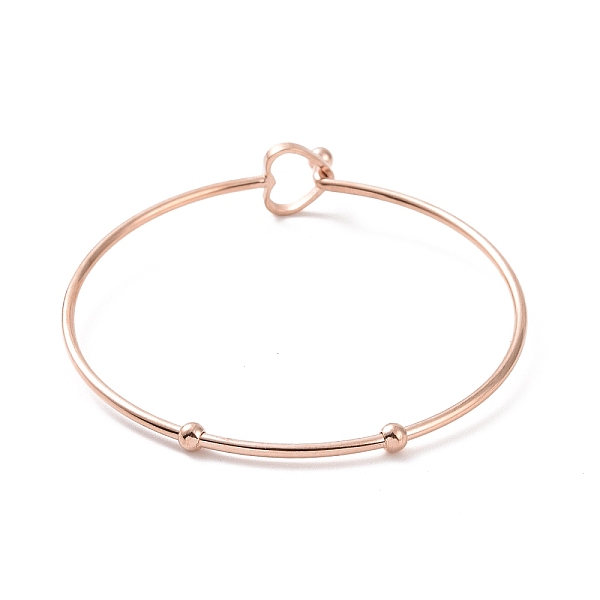 PandaHall 201 Stainless Steel Hollow Out Heart Bangle, Cocktail Wire Wrap Bangle for Women, Rose Gold, Inner Diameter: 2-3/8 inch(6.1cm) 201...
PandaHall 201 Stainless Steel Hollow Out Heart Bangle, Cocktail Wire Wrap Bangle for Women, Rose Gold, Inner Diameter: 2-3/8 inch(6.1cm) 201...