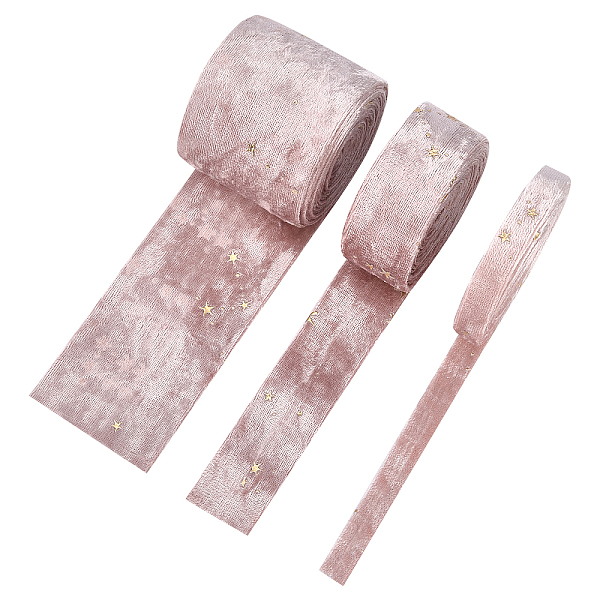 PandaHall BENECREAT 3Bundles 3 Style Flannelette Ribbons, with Gold Star Pattern Ribbons, with Nonwoven Fabric for Sewing Craft, Misty Rose...
PandaHall BENECREAT 3Bundles 3 Style Flannelette Ribbons, with Gold Star Pattern Ribbons, with Nonwoven Fabric for Sewing Craft, Misty Rose...