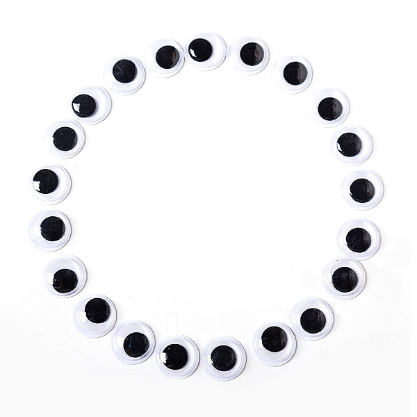 PandaHall Black & White Plastic Wiggle Googly Eyes Cabochons, DIY Scrapbooking Crafts Toy Accessories with Label Paster on Back, Black, 15mm...
PandaHall Black & White Plastic Wiggle Googly Eyes Cabochons, DIY Scrapbooking Crafts Toy Accessories with Label Paster on Back, Black, 15mm...
