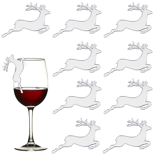 PandaHall SUNNYCLUE Deer Shape Plastic Wine Glass Charms, Goblet Marker, for Bar, Christmas, Birthday, Party Decoration, Silver...
PandaHall SUNNYCLUE Deer Shape Plastic Wine Glass Charms, Goblet Marker, for Bar, Christmas, Birthday, Party Decoration, Silver...