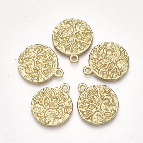 PandaHall Alloy Pendants, Matte Style, Cadmium Free & Nickel Free & Lead Free, Flat Round with Tree of Life, Golden, 21x18x2mm, Hole: 2mm...
PandaHall Alloy Pendants, Matte Style, Cadmium Free & Nickel Free & Lead Free, Flat Round with Tree of Life, Golden, 21x18x2mm, Hole: 2mm...